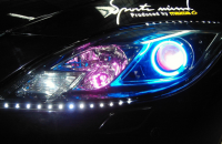 马自达6车灯修饰,欧卡改装网,汽车改装