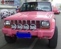 铁汉柔情 吉普改成粉色系,欧卡改装网,汽车改装