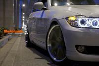 高品质提升 宝马BMW325E90换装避震锻造轮圈,欧卡改装网,汽车改装