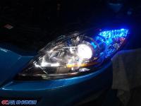 马自达3星聘升级氙气大灯 蓝色恶魔眼 双光透镜,欧卡改装网,汽车改装