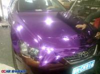 紫色妖魅 丰田锐志全身电镀紫,欧卡改装网,汽车改装