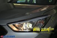现代新胜达IX45 改装奥迪Q5原厂小糸双光透镜,欧卡改装网,汽车改装
