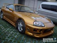 金黄色丰田SUPRA外观改装,欧卡改装网,汽车改装