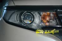 福特锐界改装海拉3双光透镜博士安定器飞利浦灯泡日行灯,欧卡改装网,汽车改装