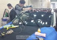 英菲尼迪EX25太阳膜施工案例,欧卡改装网,汽车改装