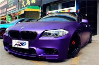 BMW 525 哑光金属紫色,欧卡改装网,汽车改装