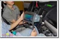 马自达五改面板框加装DVD导航系统,欧卡改装网,汽车改装