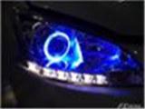 【锋程车改-惠州站】蓝鸟车灯升级原装Q5双光透镜,欧卡改装网,汽车改装