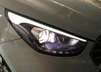 深圳现代ix35车灯改装阿帕定制透镜套装,欧卡改装网,汽车改装