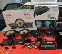 哈尔滨奥迪A4音响改装法国劲浪喇叭套装案例,欧卡改装网,汽车改装