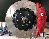 特斯拉刹车改装AP8520大六刹车卡钳、搭配390MM碟盘,欧卡改装网,汽车改装
