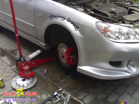 欧卡改装网,改装案例,福美来刹车强悍升级