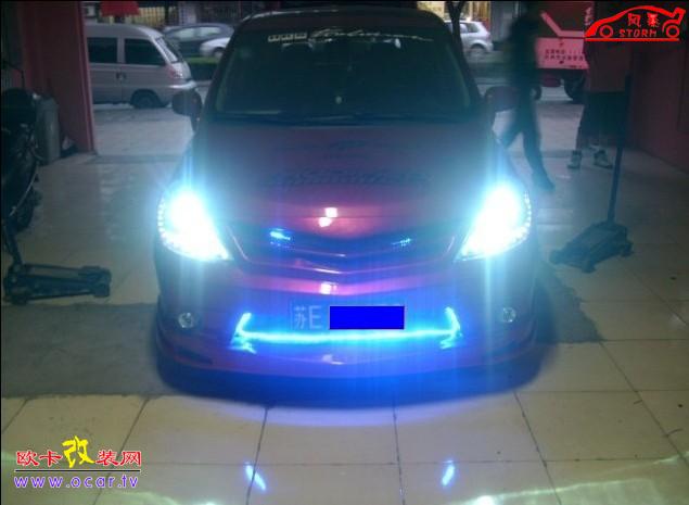 日产骐达改装灯光,欧卡改装网,汽车改装
