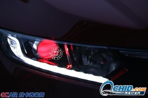 【广州炫澜车灯】本田CRV升级精刚海拉5双光透镜+精刚G5安定器