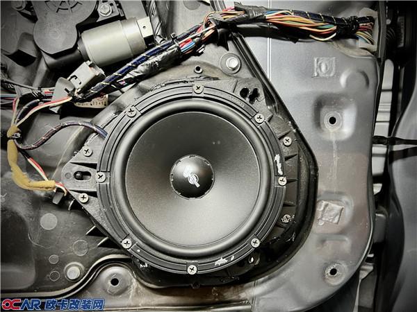 洛克力量R630两分频套装喇叭安装上车细节展示