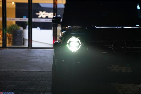 石家庄奔驰G500升级原厂几何光束大灯