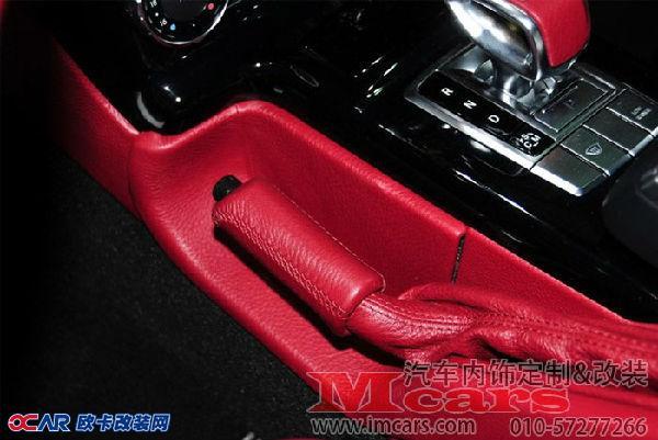 欧卡改装网,改装案例,Mcars汽车内饰改装 奔驰G55 艳丽红色内饰改装