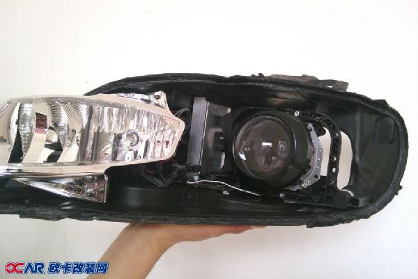 欧卡改装网,改装案例,奥迪Q7升级改装海拉三透镜