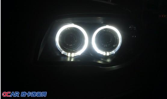 欧卡改装网,改装案例,BMW 120i升级四透+四天使眼