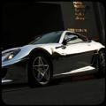 法拉利599电镀银色贴膜让尊贵更添上一层豪华的色彩,欧卡改装网,汽车改装