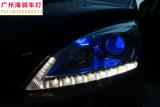 【广州海澜车灯】-东风标志3008改精刚Q5双光透镜+水晶泪眼,欧卡改装网,汽车改装