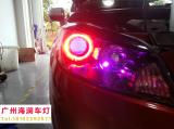 【广州海澜车灯】-腾翼C50升级精刚Q5双光透镜+红色天使眼,欧卡改装网,汽车改装