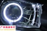 【广州海澜车灯】-新款捷达升级精刚Q5双光透镜+天使恶魔眼,欧卡改装网,汽车改装