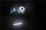 雷诺科雷傲车灯加装全新海拉5双光透镜,欧卡改装网,汽车改装