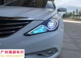【广州海澜车灯】索纳塔八代改装精刚海拉5透镜,欧卡改装网,汽车改装