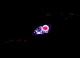 【广州海澜车灯】-马自达3升级精刚海拉5双光透镜+天使眼,欧卡改装网,汽车改装
