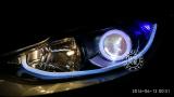 马自达昂克赛拉升级精刚海拉5双光透镜,欧卡改装网,汽车改装