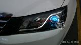 吉利ec7升级精刚海拉5双光透镜+蓝色恶魔眼,欧卡改装网,汽车改装
