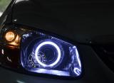 赛拉图升级精刚海拉5双光透镜+LED天使眼,欧卡改装网,汽车改装