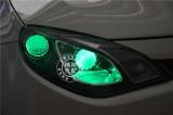 MG6升级精刚海拉5双光透镜+绿色恶魔眼,欧卡改装网,汽车改装