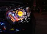 日产R50车灯改装双光透镜+恶魔眼+安定器,欧卡改装网,汽车改装