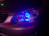 丰田花冠升级精刚海拉5双光透镜+精刚G5安定器,欧卡改装网,汽车改装