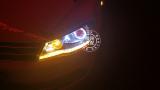 捷达升级白色LED天使眼+红色恶魔眼,欧卡改装网,汽车改装