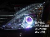 骊威改GTR海拉5透镜LED白色天使眼,欧卡改装网,汽车改装