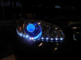 比亚迪F3大灯升级Q5透镜蓝色恶魔眼,欧卡改装网,汽车改装