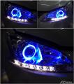 NV200灯光升级原装Q5透镜锋程改灯光,欧卡改装网,汽车改装