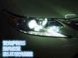 雷克萨斯ES远光位置改LED双光透镜,欧卡改装网,汽车改装