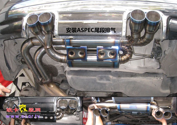 宝马E46 M3换ASPEC尾段排气,欧卡改装网,汽车改装