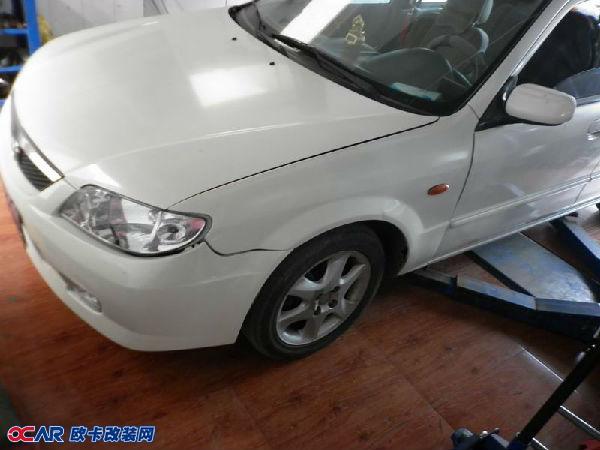 欧卡改装网,改装案例,马自达323 改横滨轻量化16寸轮毂