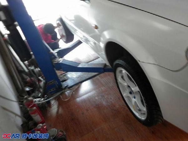 欧卡改装网,改装案例,马自达323 改横滨轻量化16寸轮毂
